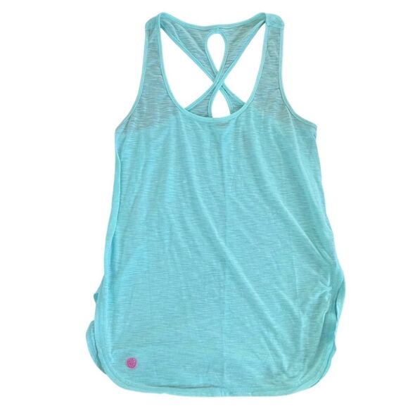 Beautiful Lilly Pulitzer Luxletic Teal Tank Top blue size Small Good condition - Picture 1 of 8